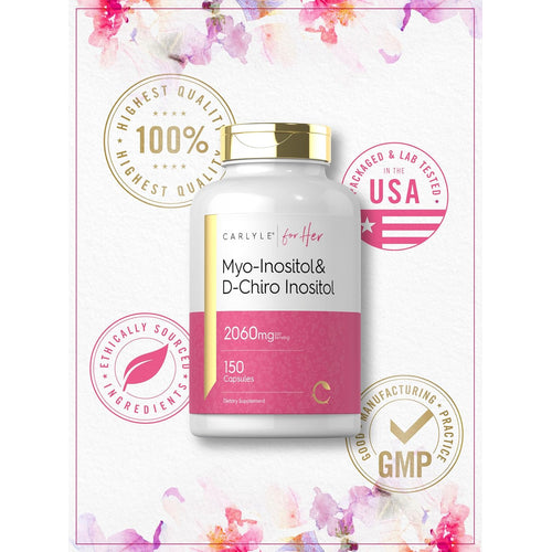 View 13 Mio-Inositol y D-Chiro Inositol 2060mg por porción | 150 Cápsulas