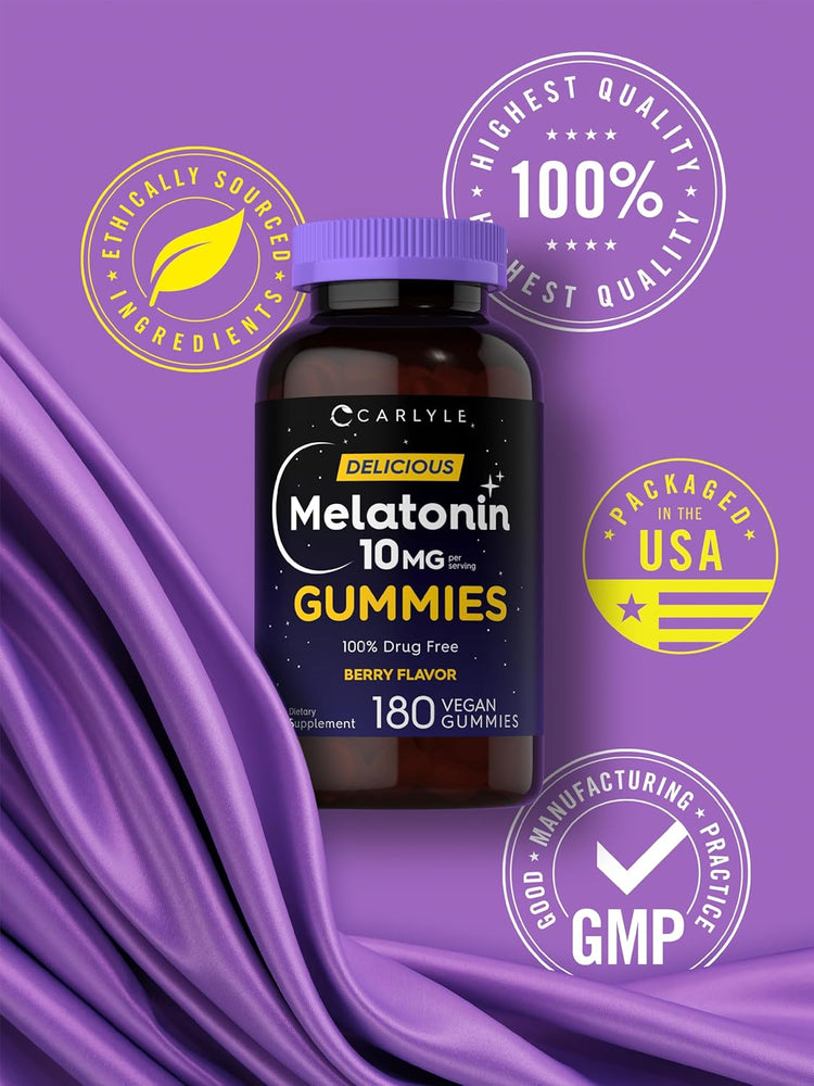 Mélatonine 10 mg par portion | 180 Gummies