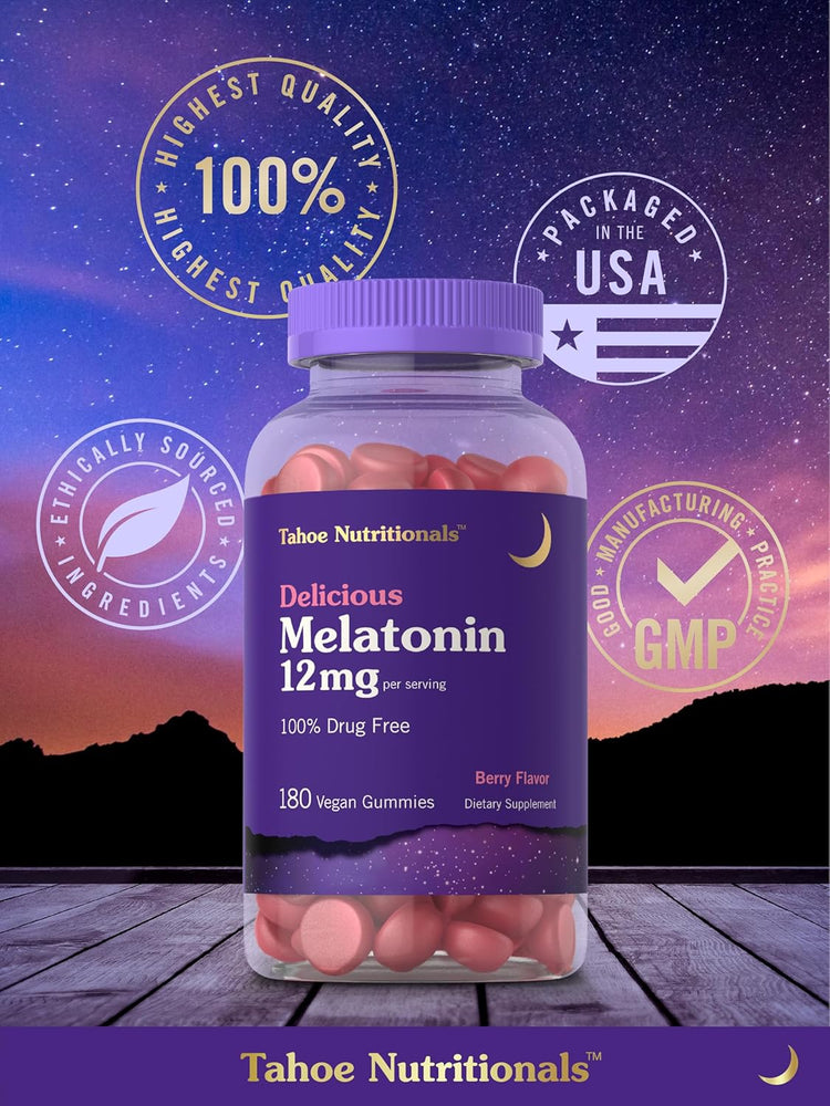 Melatonina 12mg por porção | 180 Gomas