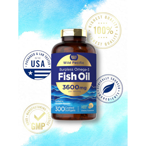 View 6 Infographic of packaged and lab-tested USA products, highlighting 100% quality, ethically sourced ingredients, and GMP standards.