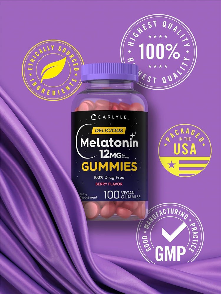 Mélatonine 12 mg par portion | 100 Gummies