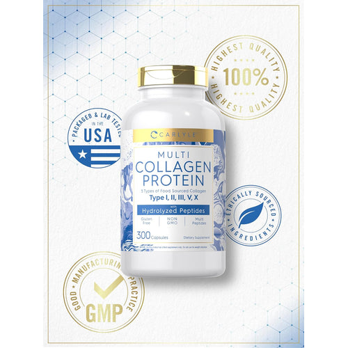 View 11 Proteína de Colágeno Múltiple | 300 Cápsulas