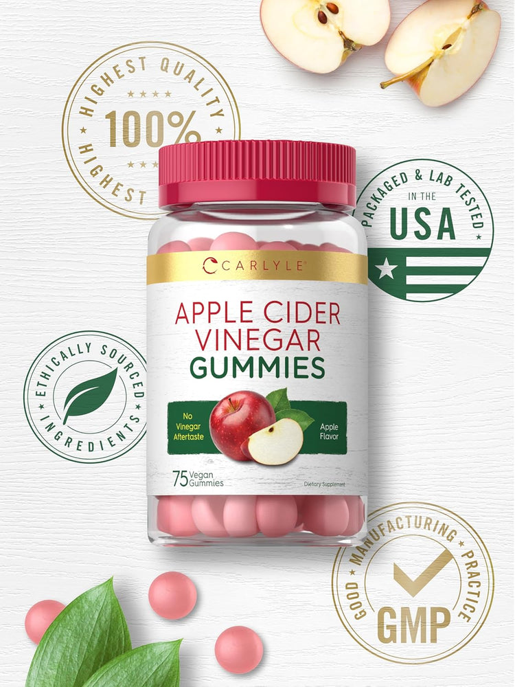 Apple Cider Vinegar 600mg per serving | 75 Gummies