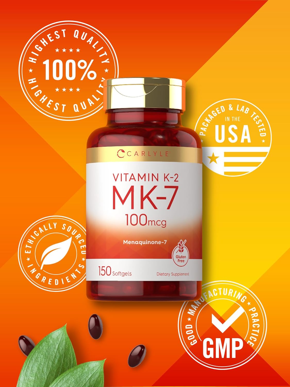 Vitamin K-2 100mcg | 150 Softgels