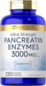 Pancreatin Digestive Enzymes 3000mg | 250 Caplets