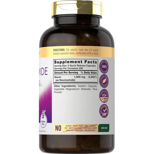View 13 Niacinamide 1000mg per serving | 400 Capsules