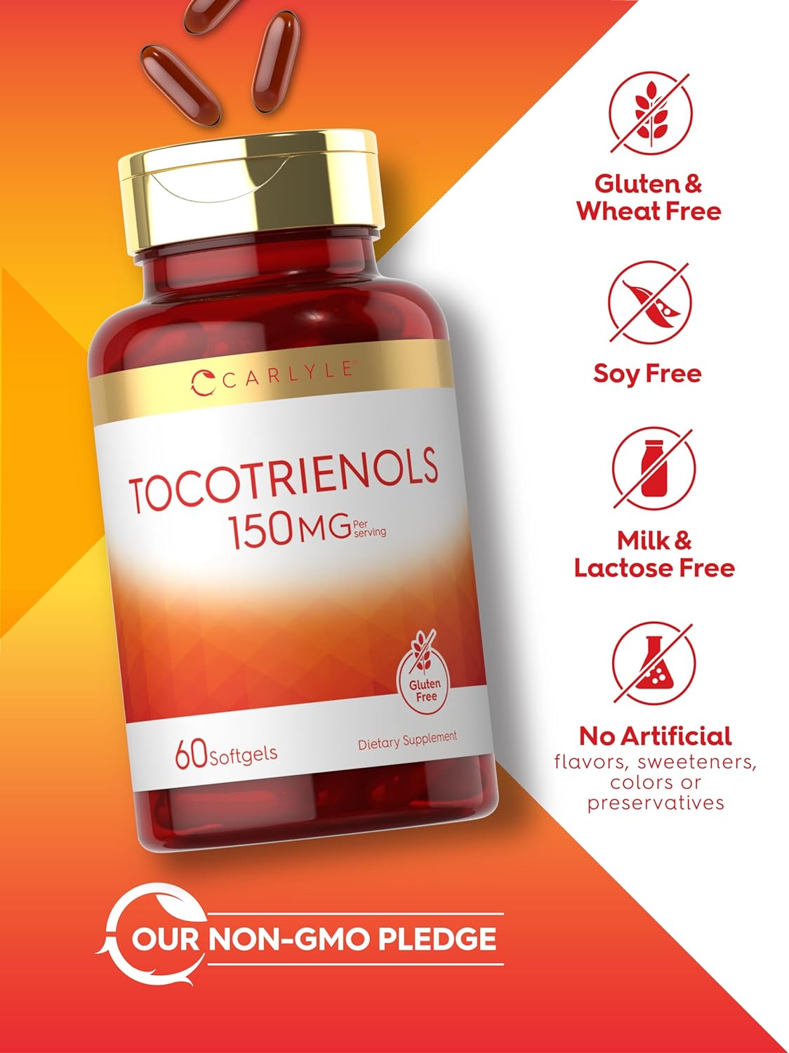 Tocotrienols 150mg | 60 Softgels