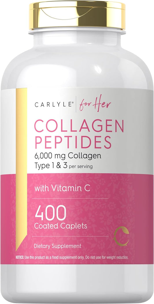 Peptides de Collagène avec Vitamine C | 400 Comprimés