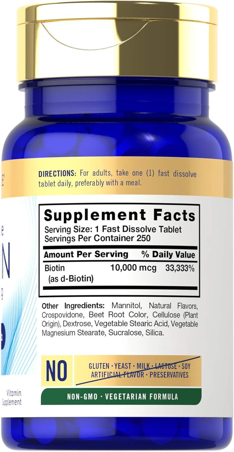 Biotin 10000mcg | 250 Tablets