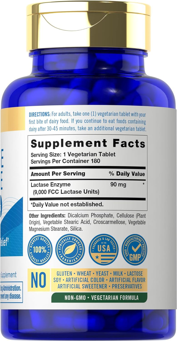 Fast-Acting Lactase | 180 Caplets