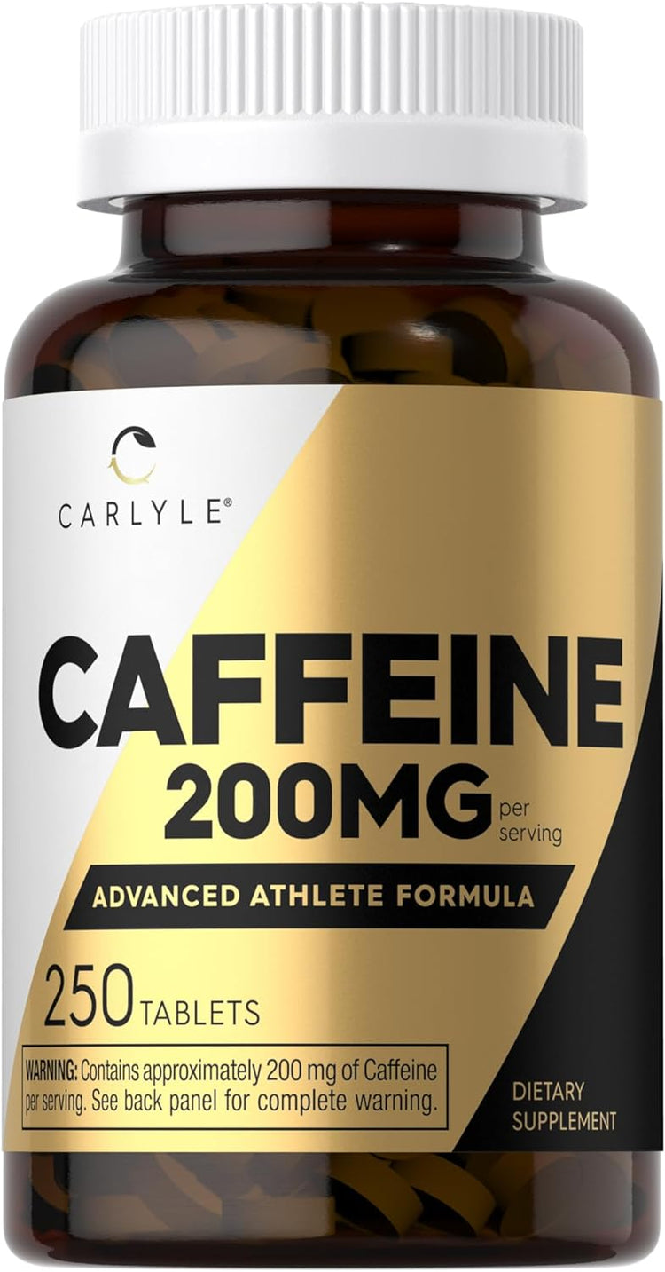 Cafeína 200mg por porción | 250 Tabletas