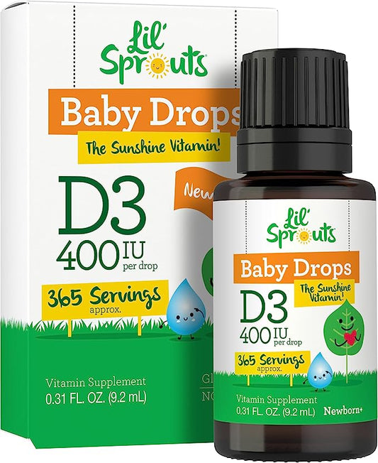 Vitamina D-3 per bambini 400IU | 0.31oz Liquido