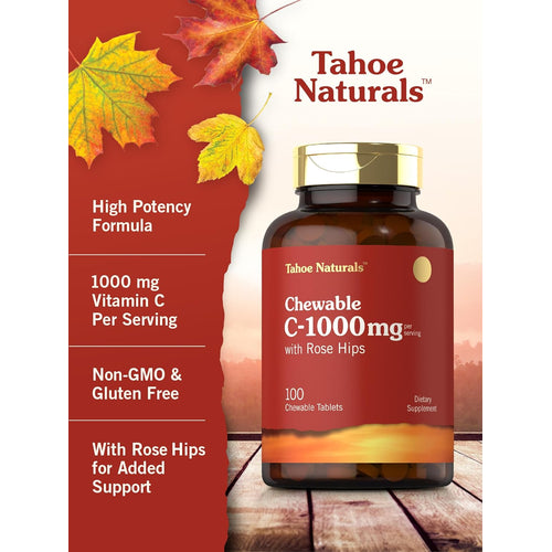 View 3 Vitamin C 1000mg pro Portion | 100 Kaubare Tabletten