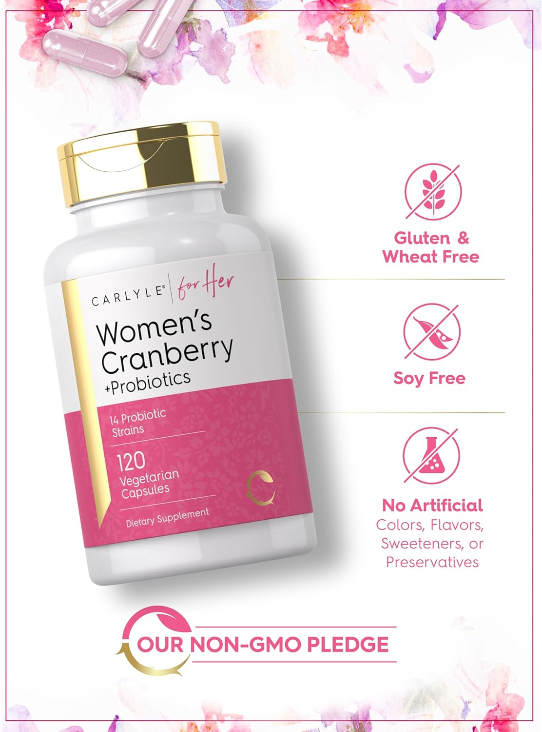 Cranberry Plus Probiotics | 120 Capsules