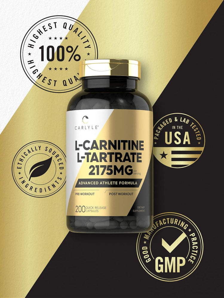 L-Carnitina 2175mg por porção | 200 Cápsulas