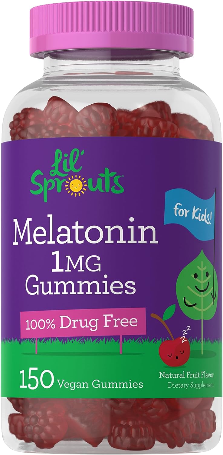 Kids Melatonin 1mg | Natural Fruit Flavor | 150 Gummies