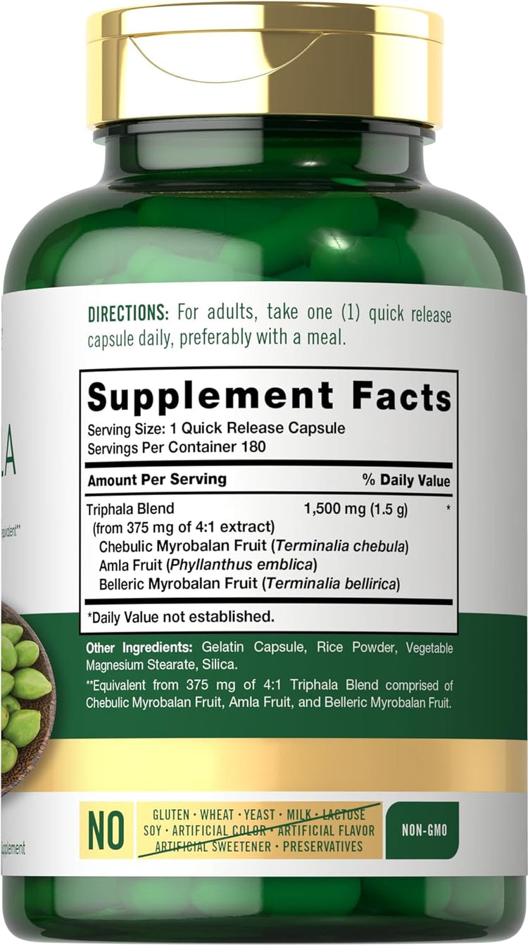 Triphala 1500mg | 180 Cápsulas