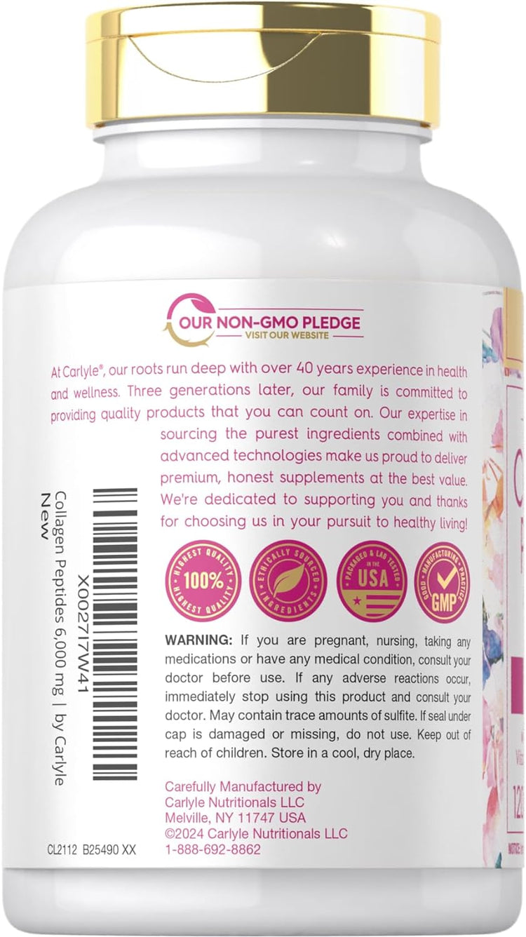 Collagen Peptides with Vitamin C | 120 Caplets