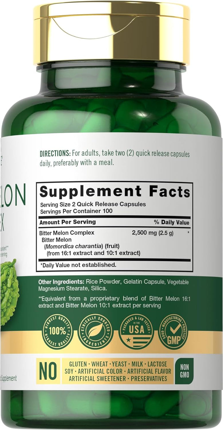 Bitter Melon Complex 2500mg per serving | 200 Capsules