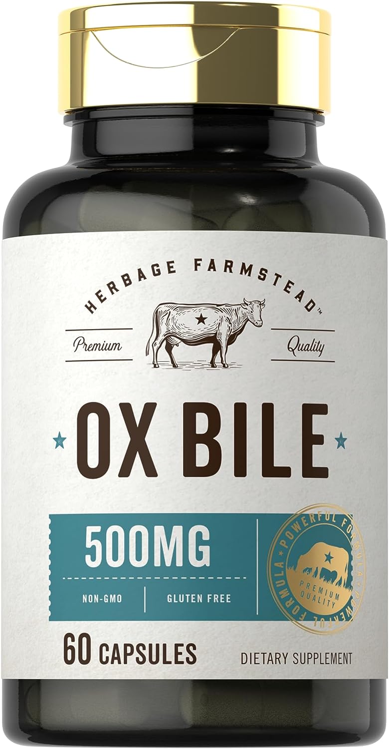 Ox Bile 500mg | 60 Capsules