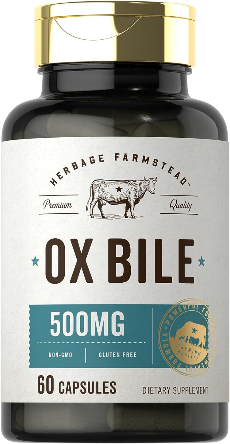 Bile de Boi 500mg | 60 Cápsulas