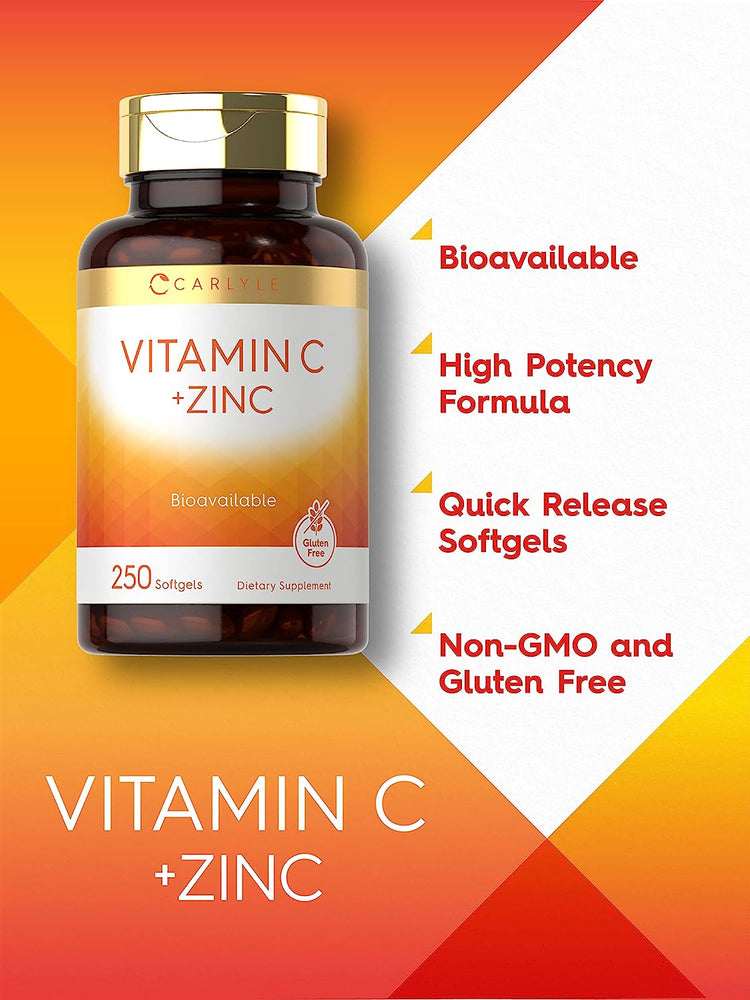 Vitamin C with Zinc | 250 Softgels