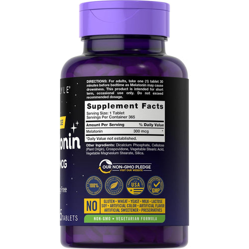 View 6 Melatonin 300mcg | 365 Tablets