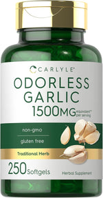Load image into Gallery viewer, Odorless Garlic 1500mg | 250 Softgels
