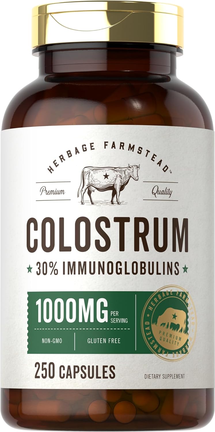 Colostro 1000mg por porção | 250 Cápsulas