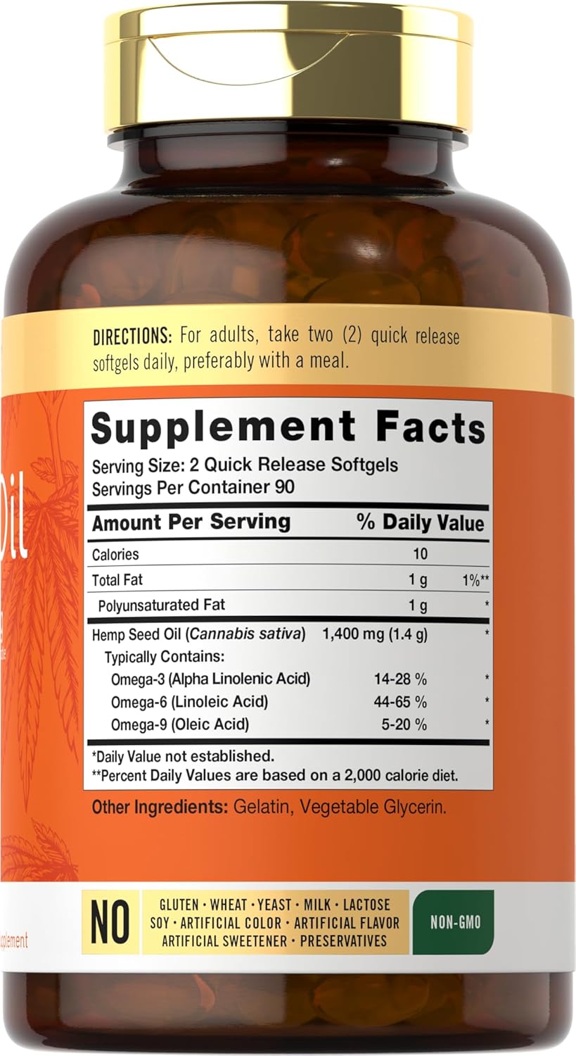 Hemp Oil 126,000mg | 180 Softgels