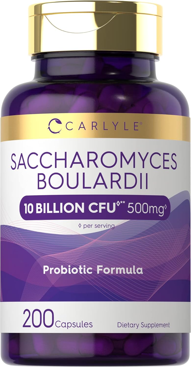 Probiotic Saccharomyces Boulardii 10 Billion CFUs | 200 Capsules