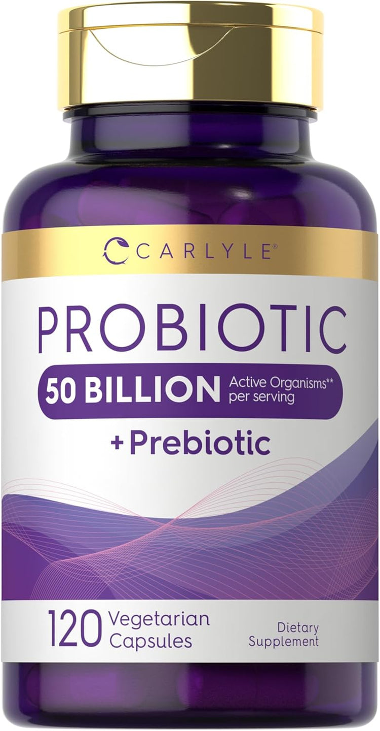 Prebiotic & Probiotic 50 Billion CFU per serving | 120 Capsules