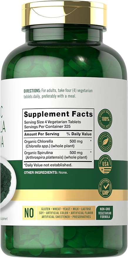 Chlorella Spirulina | 1300 Tablets