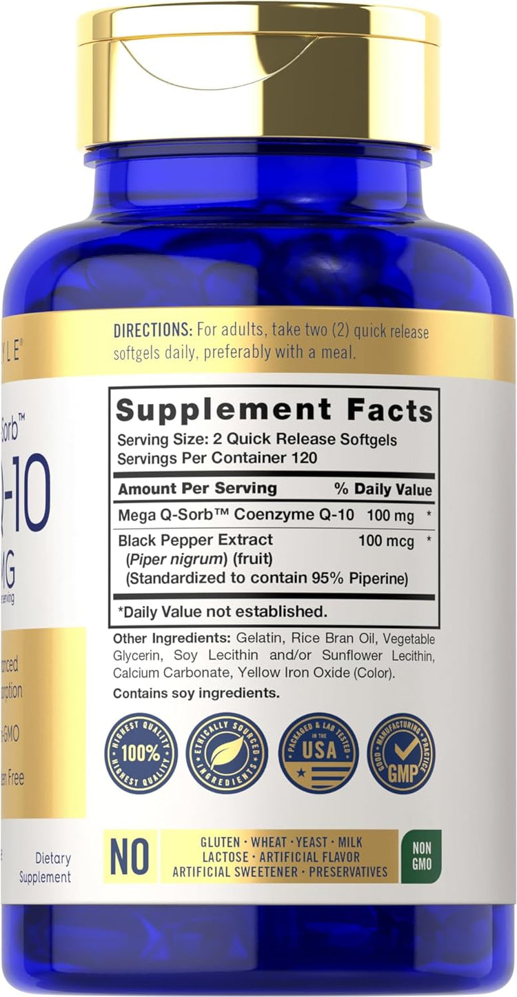 CoQ10 100mg per serving | 240 Softgels