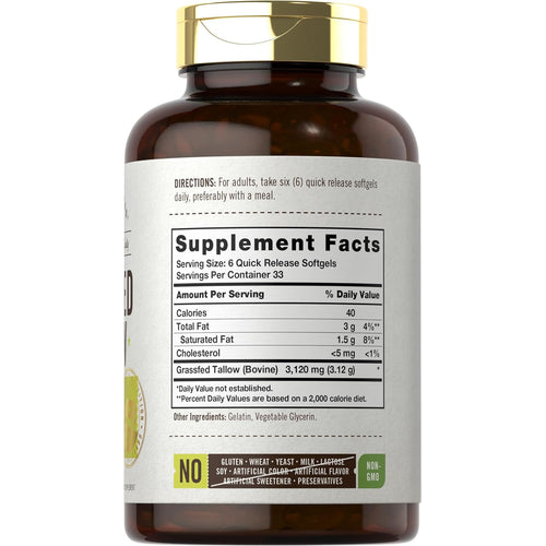 View 4 Sebón Alimentado con Pasto 3120mg por porción | 200 Cápsulas Blandas