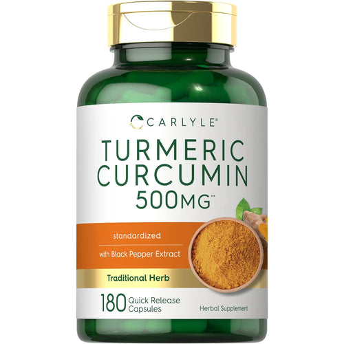 View 9 Turmeric Curcumin with Bioperine | 180 Capsules