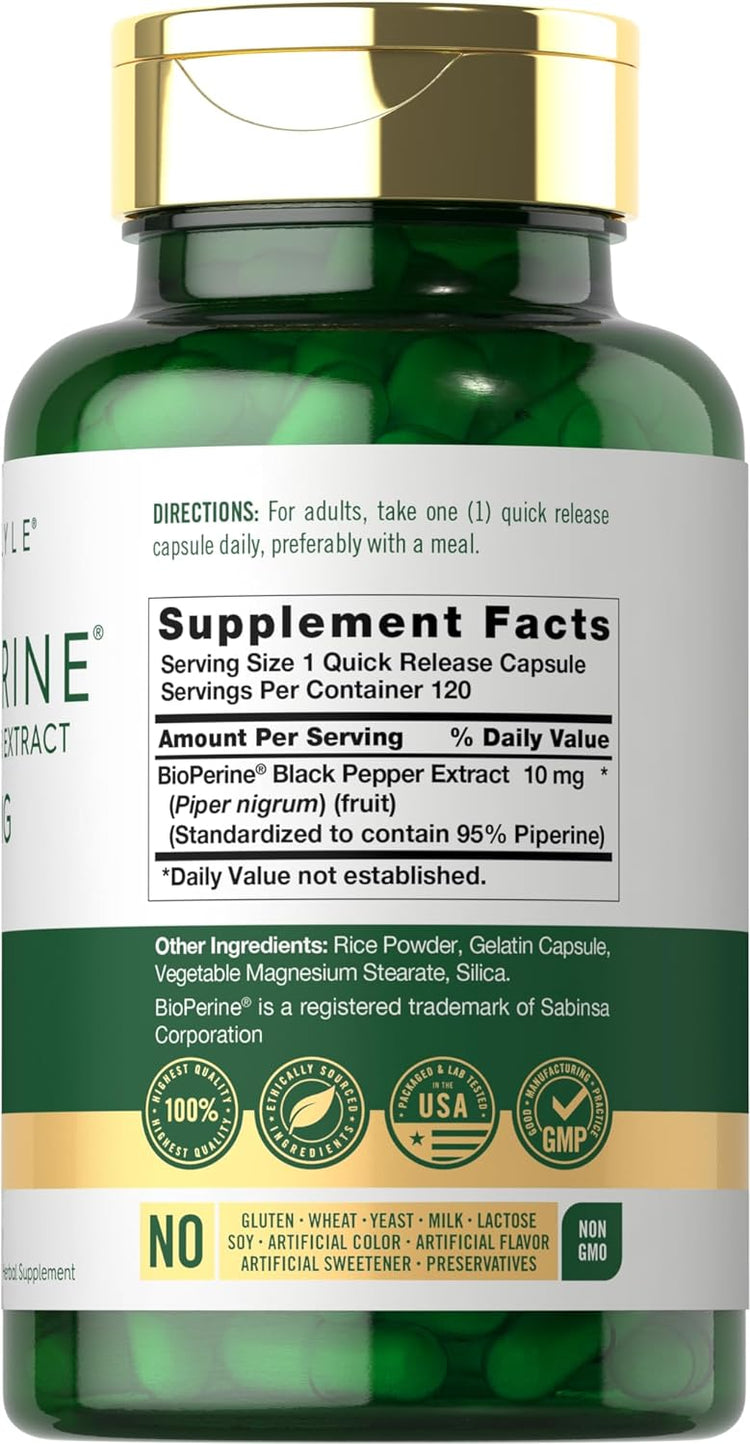 Bioperine 10mg | 120 Capsules