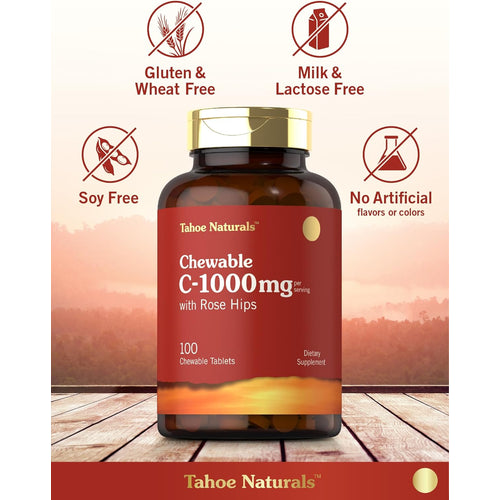 View 4 Vitamin C 1000mg pro Portion | 100 Kaubare Tabletten