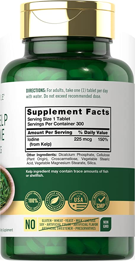 Sea Kelp Iodine 225mcg | 300 Tablets