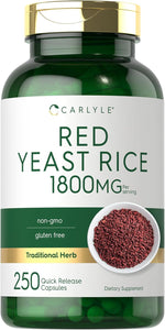 Load image into Gallery viewer, Red Yeast Rice 1800mg | 250 Capsules
