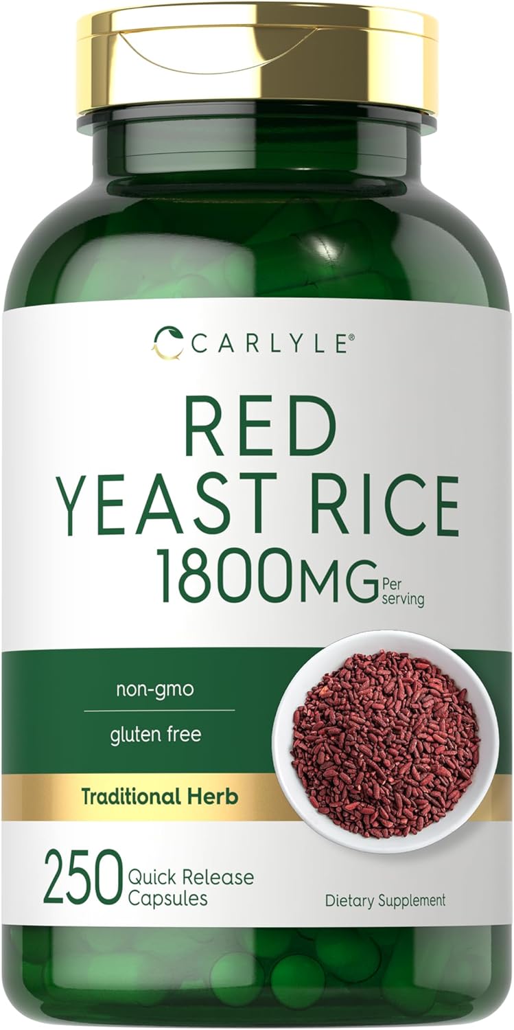 Red Yeast Rice 1800mg per serving | 250 Capsules