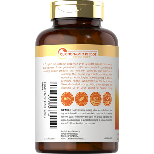 View 6 Vitamin C 500mg per serving with Rose Hips | 200 Tablets