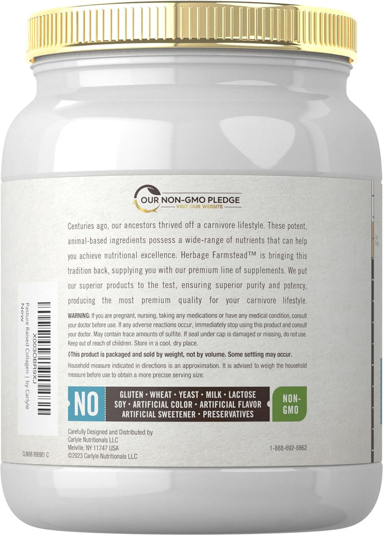 Collagen Peptides Pasture Raised | 20oz Powder