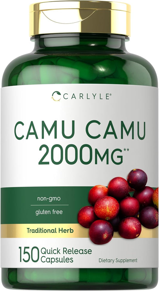 Camu Camu 2000mg com Vitamina C | 150 Cápsulas