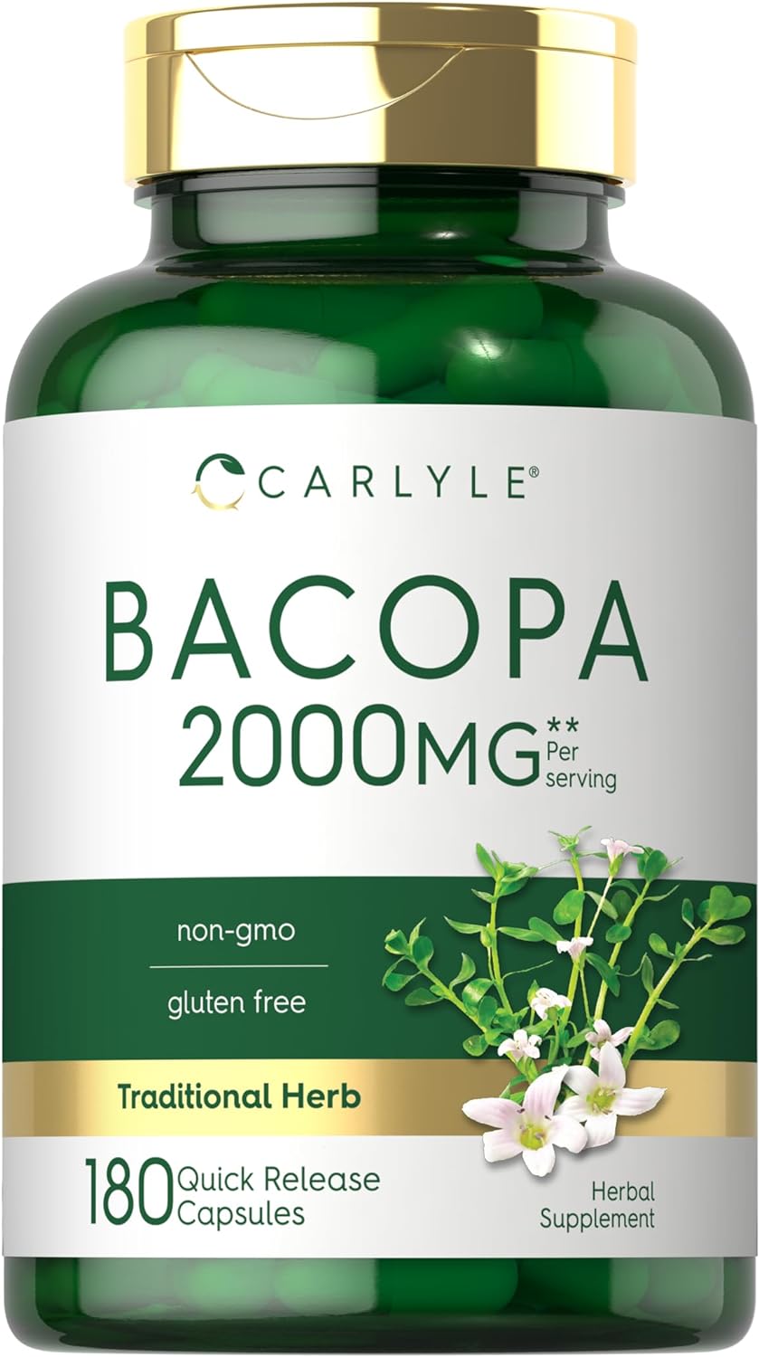 Bacopa Monnieri 2000mg por porción | 180 Cápsulas