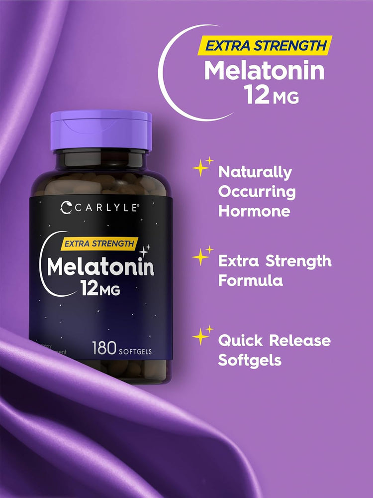 Melatonina 12mg | 180 Cápsulas Gelatinosas