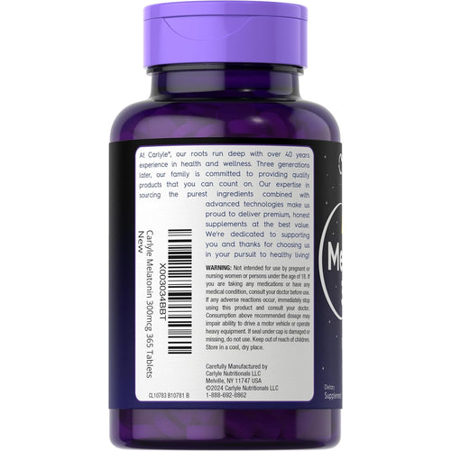 View 9 Melatonin 300mcg | 365 Tablets