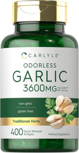 Garlic Extract 3600mg | 400 Softgels