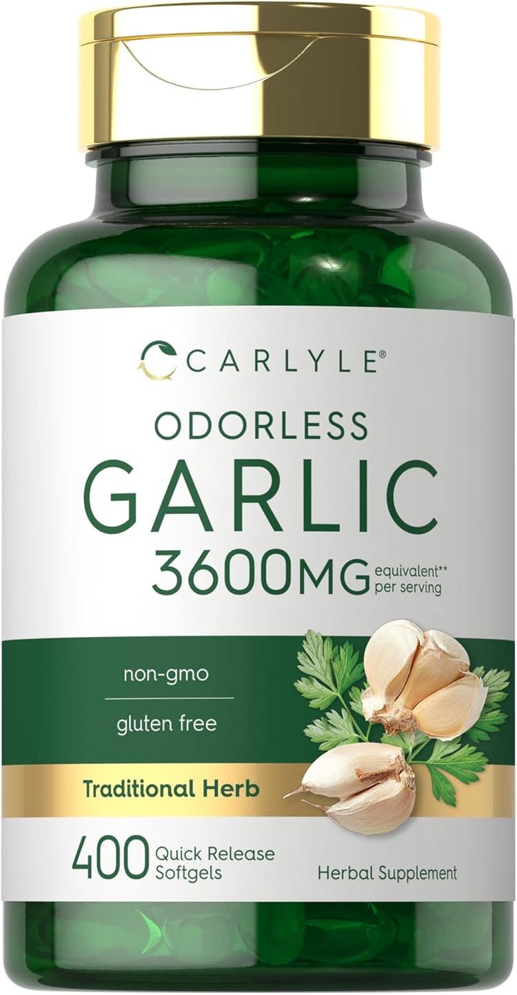 Garlic Extract 3600mg per serving | 400 Softgels