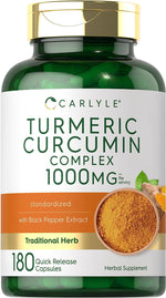 Load image into Gallery viewer, Turmeric Curcumin with Black Pepper 1000mg | 180 Capsules
